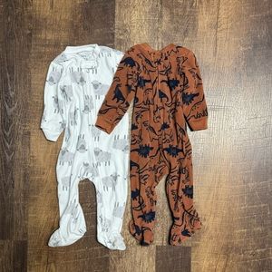 6-9 months baby fleece sleepers